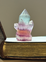 【MOMOMOON】クラスター彫刻 フローライト |fluorite|天然石・鉱石・パワーストーン【SC081-11】