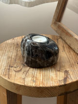 【MOMOMOON】Madagascar smoky quartz candle holder/1.05kg
