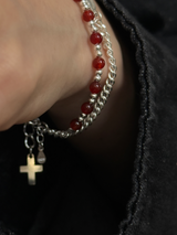 Onyx,Red Onyx Beads bracelet