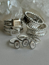 【お好きな刻印お入れします】Original Message series - initial Ring -