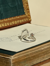 【MOMOMOON】ルチルクォーツ ラフカットリング:フリーサイズ約12〜15号程度 | 天然石・鉱石・パワーストーン