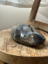 【MOMOMOON】Madagascar smoky quartz candle holder/1.20kg