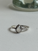Rainbowmoonstone Drop Ring/13号
