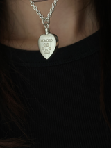 両面刻印可能【お好きな刻印お入れします】 Heart memorial bottle