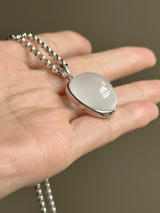 【MOMOMOON】高品質 Amphibole in Quartz pendant top【0610-9】