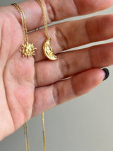 Moon & Sun necklace K18GP