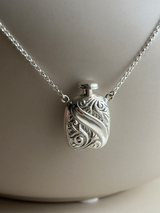 Retro design perfume bottle Necklace -Alma-