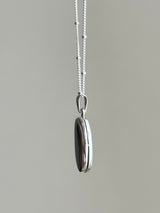 両面刻印【お好きな刻印お入れします】Original Message series - Oval Locket pendant -