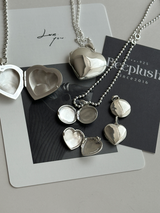 表+内側刻印【お好きな刻印お入れします】 - hidden message Locket pendant Type:Round -