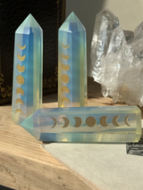 【MOMOMOON】オブシディアンオパール 月の満ち欠け |Obsidian Opal|パワーストーン【SC081-5】