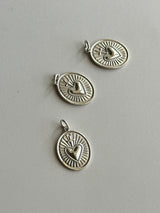 Heart on cross Oval plate top