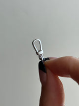 【割引対象外】17×7mm silver925製 回転カン付き ナスカン