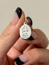 足型・手形 ・オリジナルデータ刻印専用プレート| 薄型 Oval plate【軽量】