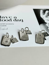 【お好きな刻印お入れします】Original Message series - Long Message Plate & Mini plate SET