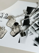 【お好きな刻印お入れします】Original Message series - Long Message Plate & Mini plate SET