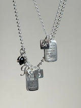 【お好きな刻印お入れします】Original Message series - Long Message Plate & Mini plate SET