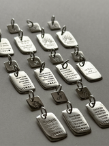 【お好きな刻印お入れします】Original Message series - Long Message Plate & Mini plate SET