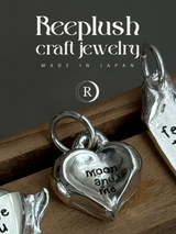 刻印 名入れ ペンダントトップ hand craft Hand Heart |シルバー925 | 日本製||重厚 ハート型