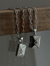 両面刻印【お好きな刻印お入れします】Original Message series - 22.5×13.5mm Letter Envelopes pendant top -