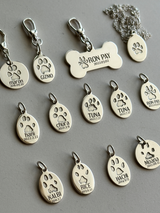 足型・手形 ・オリジナルデータ刻印専用プレート| 薄型 Oval plate【軽量】