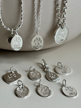 足型・手形 ・オリジナルデータ刻印専用プレート| 薄型 Round plate【軽量】