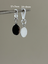 【割引対象外】17×7mm silver925製 回転カン付き ナスカン