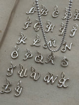 antique alphabet charm|シルバー925|セレクト