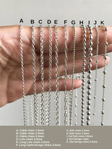 割引対象外K18GP【J】- Dot design - Pendant necklace Chain