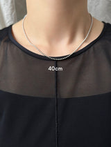 【H+】ロジウムメッキボールチェーン2.0mm幅