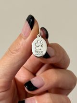 足型・手形 ・オリジナルデータ刻印専用プレート| 薄型 Oval plate【軽量】