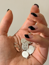 足型・手形 ・オリジナルデータ刻印専用プレート| 薄型 Oval plate【軽量】