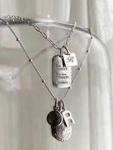 【お好きな刻印お入れします】Original Message series - Long Message Plate & Mini plate SET