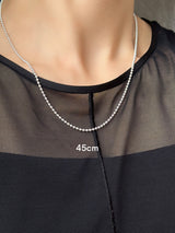 【BA2.0】ボールネックレスチェーン2.0mm幅 | 40cm,45cm |シルバー925