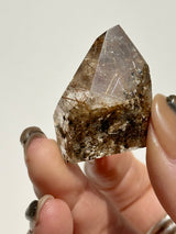 【MOMOMOON】Rutile(Elestial) quartz fancy shape /Brazil【MZ0503-3】