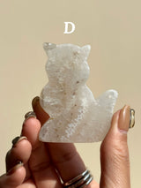 【MOMOMOON】Druzy agate size:M Cat