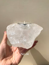 【MOMOMOON】1.3kg Madagascar  quartz candle holder【No.14】