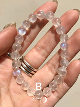【MOMOMOON】quality:AA Rainbow Moon stone Bracelet/India
