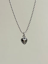 【お好きな刻印お入れします】Original Message series - Heart initial pendant Top -