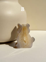 【MOMOMOON】Druzy agate size:M Cat