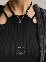 割引対象外【F】- Long Cable design - Pendant necklace Chain