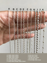 【D】- Rolo 2.0mm - Pendant necklace Chain