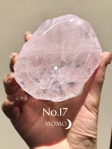 【MOMOMOON】Madagascar Rose quartz candy cup【No.17】