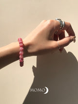 【MOMOMOON】quality:AA Rhodonite Silica Bracelet 2 /Brazil