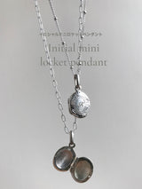 両面刻印【お好きな刻印お入れします】Original Message series - イニシャル Mini Locket pendant -