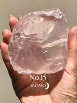 【MOMOMOON】Madagascar Rose quartz candy cup【No.15】