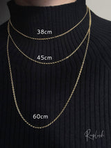 - Long Rolo 1.8mm - Pendant necklace Chain gold (K18GP)
