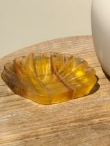 【MOMOMOON】yellow FLUORITE shell tray【MZ0504-9-D】