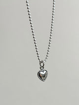 【お好きな刻印お入れします】Original Message series - Heart initial pendant Top -