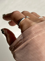 size:11号,13号/ 3mm Bold cut Open Ring