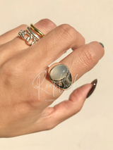 Amulet Moon Stone Ring